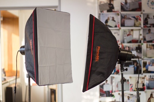 Two-light softbox kit (a similar softbox kit)